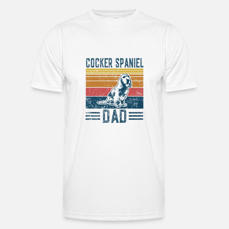 Hunde | Cocker Spaniel Papa - Vintage Cocker Männer Funktions-T-Shirt