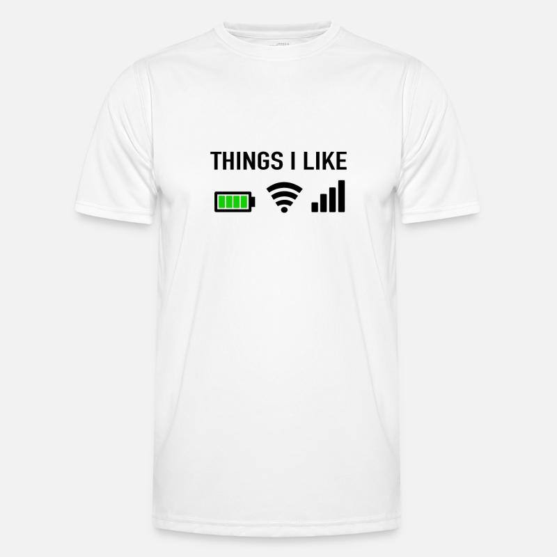 Things I Like - Programmierer Gamer Computer Nerd Männer Funktions-T-Shirt