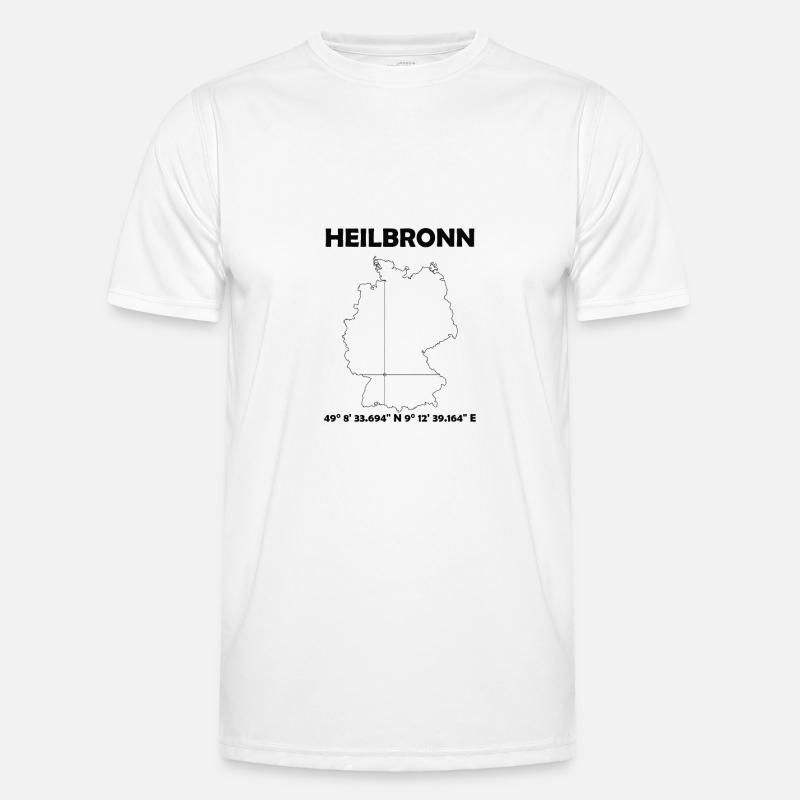 Heilbronn Map Men's Functional T-Shirt
