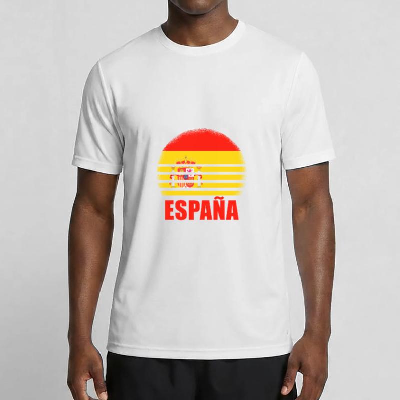 Espagne Drapeau espagnol USA Majorque Madrid Ameri T-shirt sport Homme