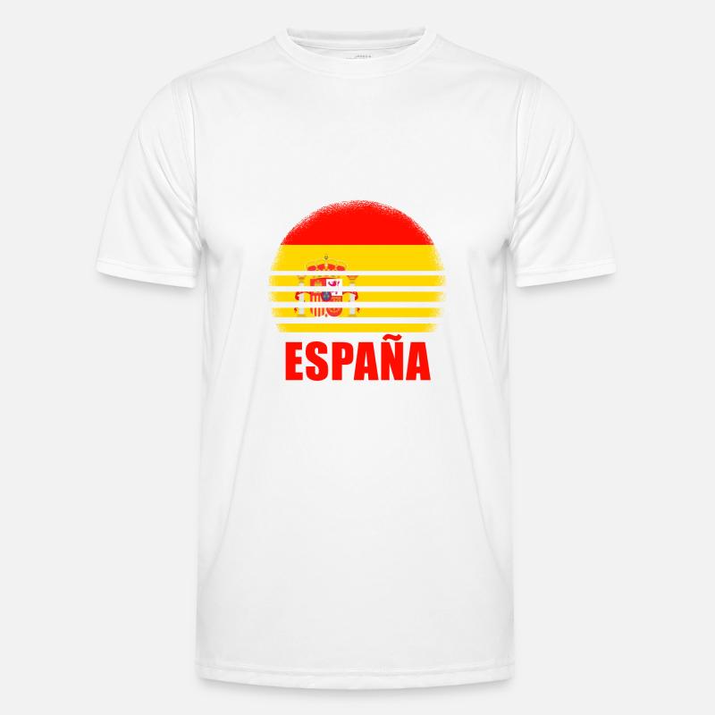Espagne Drapeau espagnol USA Majorque Madrid Ameri T-shirt sport Homme