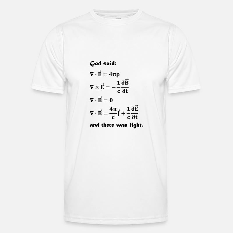 Physics Formula Equations Physicist Gift - Men's Functional T-Shirt - white