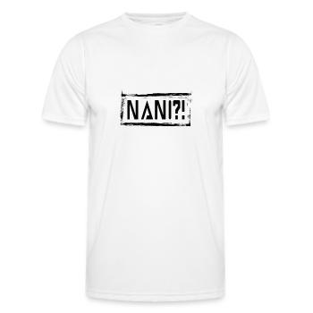 Anime - Männer Funktions-T-Shirt - Weiß - Vorne - AI Model Male 178 dark (178cm)