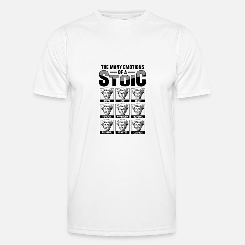 Stoic philosopher Marcus Aurelius Stoic - Men's Functional T-Shirt - white