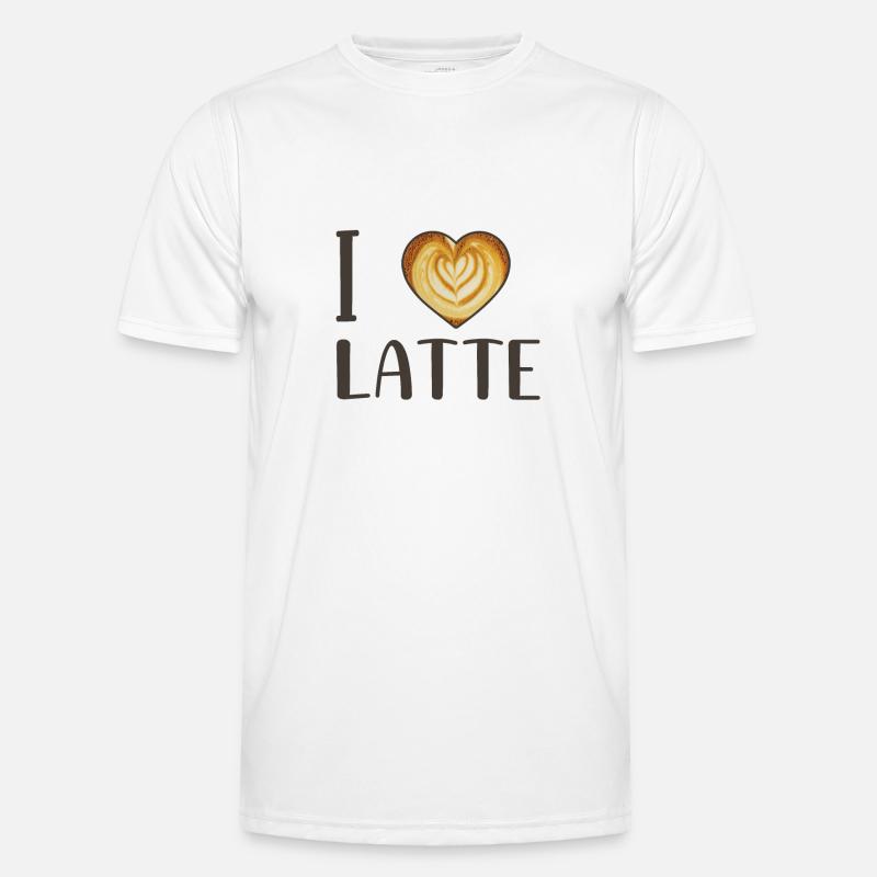 Latte Macchiato Geschenk Männer Funktions-T-Shirt