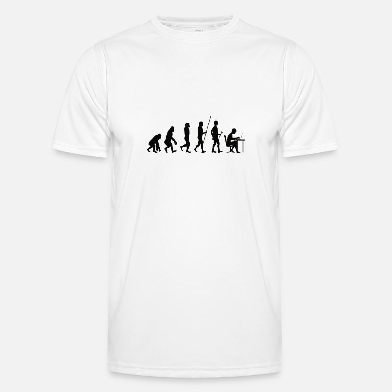 Home Office Evolution Büro - Men's Functional T-Shirt - white