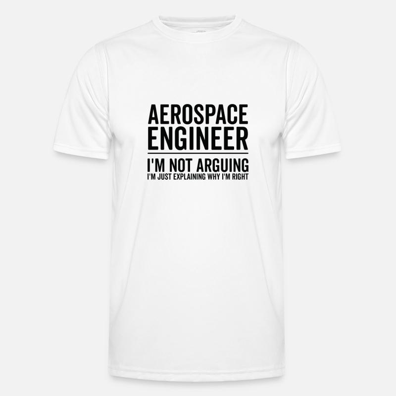 Just Explaining - Aerospace Engineer - Men's Functional T-Shirt - white