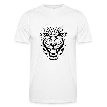 Tiger - Men's Functional T-Shirt - white - Front - AI Model Male 178 dark (178cm)