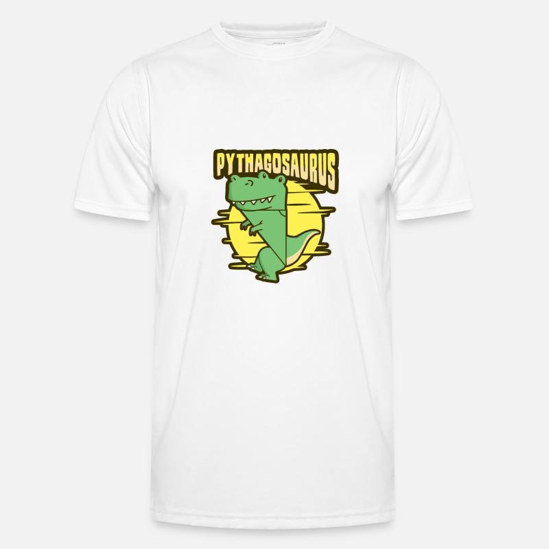Dinosaure Math Pythagore Mathématicien T-shirt sport Homme