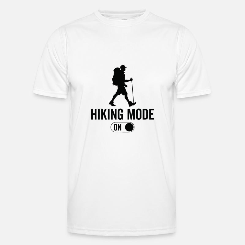 Wandermodus Ein - Wanderungen Wandern - Männer Funktions-T-Shirt - Weiß