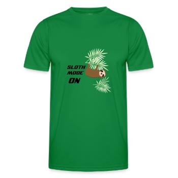Sloth - Männer Funktions-T-Shirt - Kelly Green - Vorne - AI Model Male 178 dark (178cm)