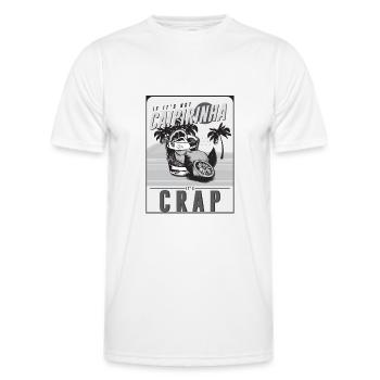 Brazil - Men's Functional T-Shirt - white - Front - AI Model Male 178 dark (178cm)