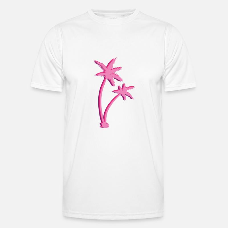 Palmeras Camiseta funcional para hombres