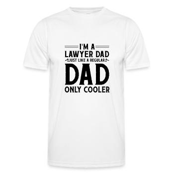 I'm A Lawyer Dad Just Like A Regular Dad Only Cool - Men's Functional T-Shirt - white - Front - AI Model Male 178 dark (178cm)