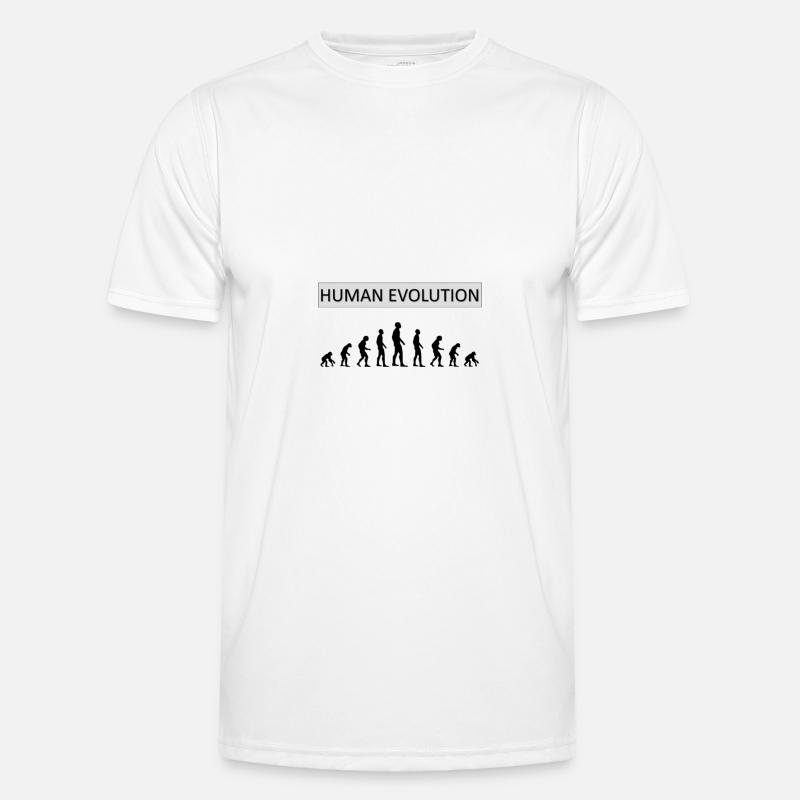 Human Evolution Lustiges Design Männer Funktions-T-Shirt