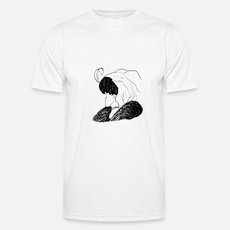 täschung alte dame oder junge frau - Männer Funktions-T-Shirt - Weiß