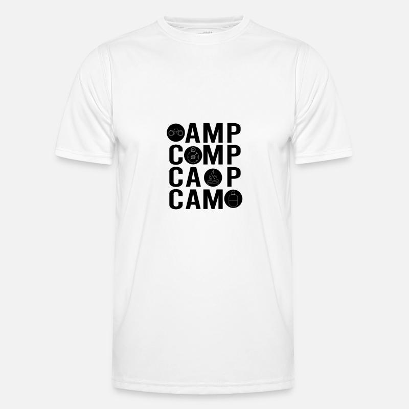 Camper Camping Camping Tools - Männer Funktions-T-Shirt - Weiß