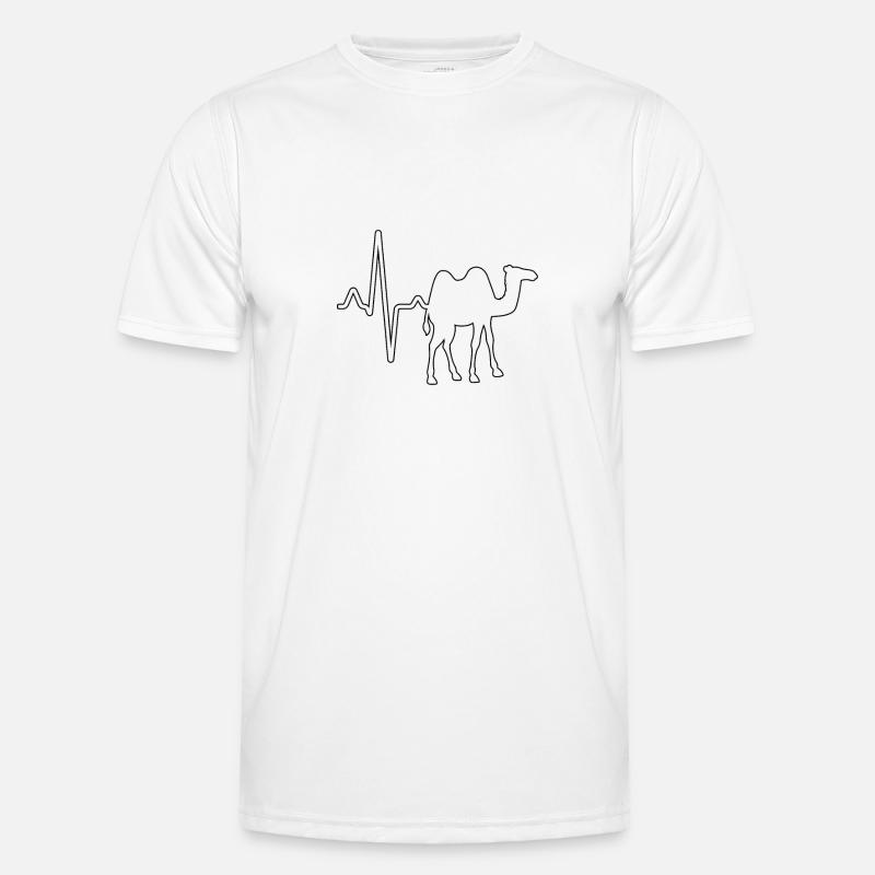Dromedar Kamel Herzschlag Männer Funktions-T-Shirt