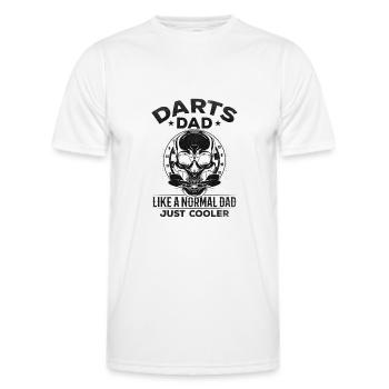 Dart Papa comme un papa normal juste plus cool - - T-shirt sport Homme - blanc - Devant - AI Model Male 178 dark (178cm)
