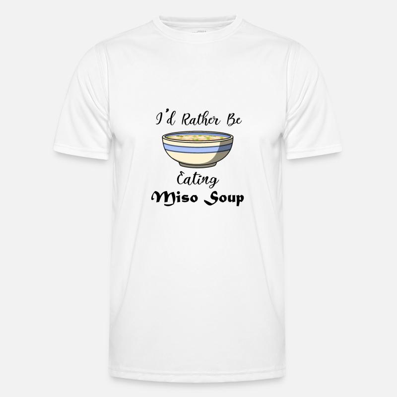 Miso-Suppe, Nudeln, Ramenfutter essen Männer Funktions-T-Shirt