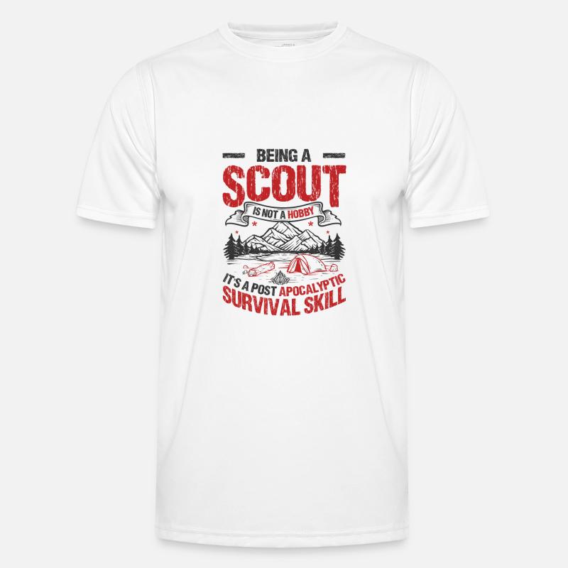 Est une compétence de survie post-apocalyptique Scouting T-shirt sport Homme