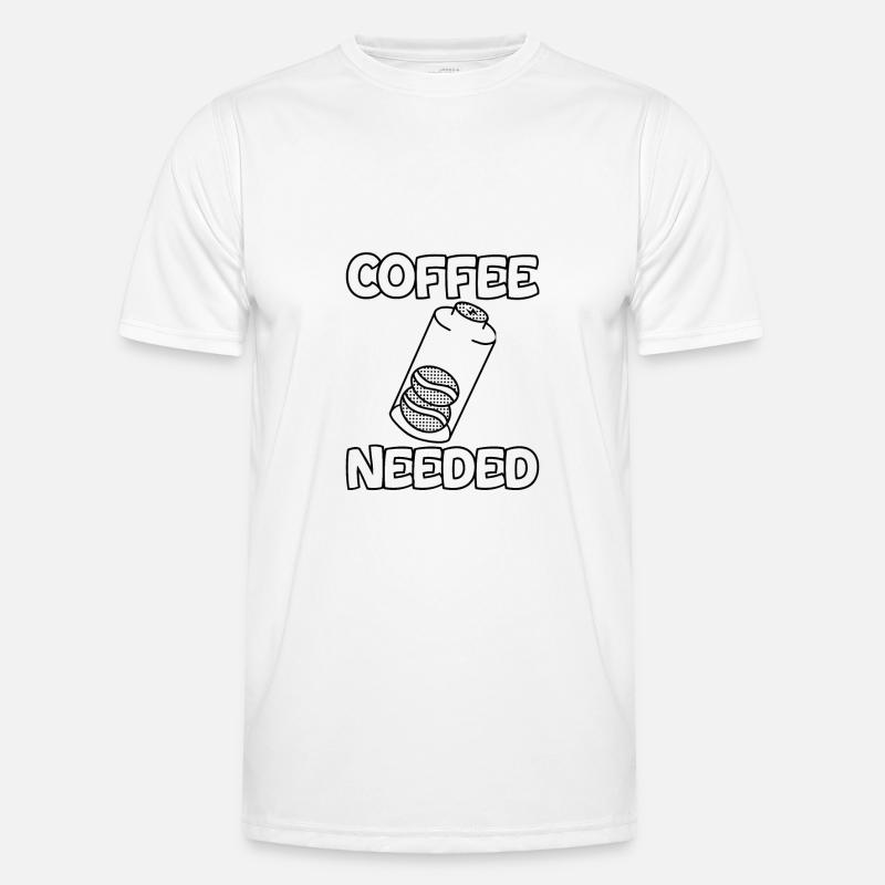 Coffee Needed 2 - Men's Functional T-Shirt - white