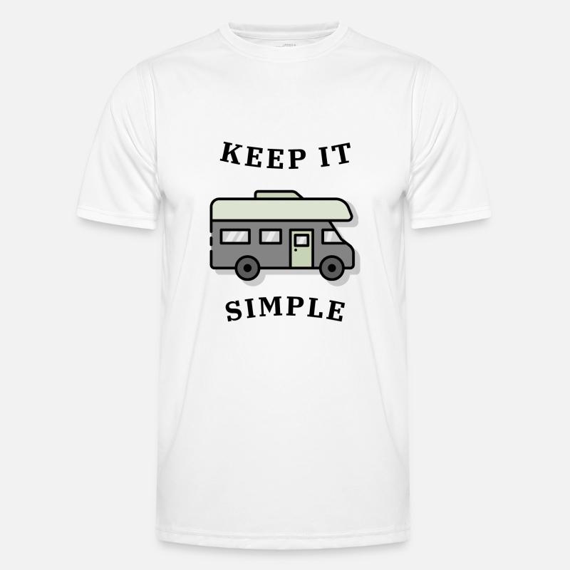 keep it simple - Men's Functional T-Shirt - white