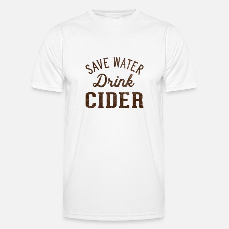 Save cider from water drink - Men's Functional T-Shirt - white