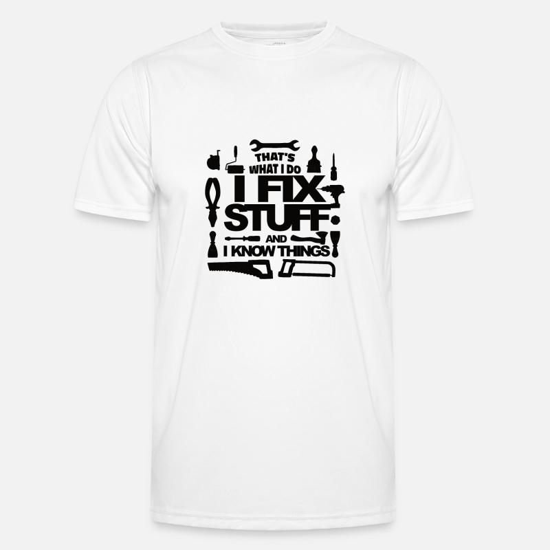 Handwerker Heimwerker Spruch Geschenk Männer Funktions-T-Shirt