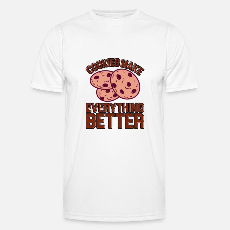 Cookies Make Everything Better 5 - Männer Funktions-T-Shirt - Weiß