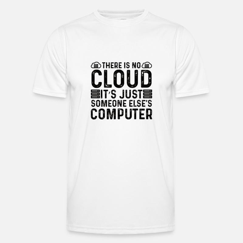 Cloud Programmierer Informatiker IoT Cybersecurity Männer Funktions-T-Shirt