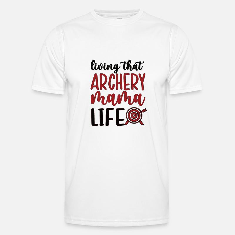 Beste Bogenschießen-Mama Von Bogenschützen Mutter Männer Funktions-T-Shirt