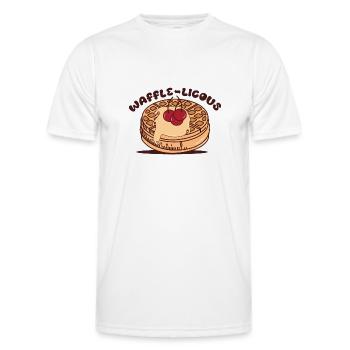 Waffeln mit Sirup Dessert Waffle Chef - Männer Funktions-T-Shirt - Weiß - Vorne - AI Model Male 178 dark (178cm)