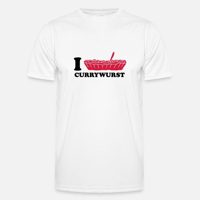 I Love Currywurst Männer Funktions-T-Shirt