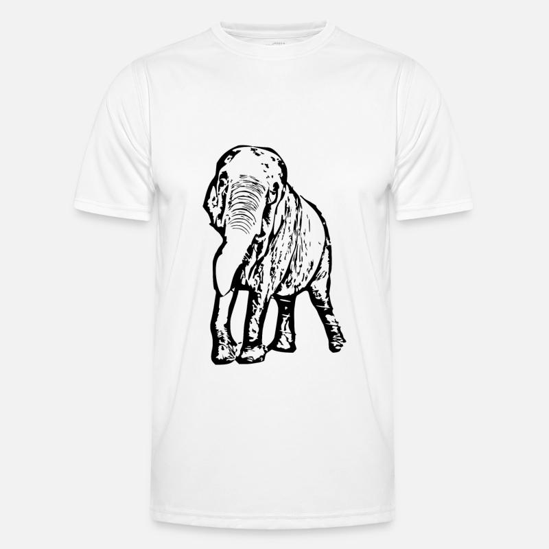 Elephant black Men's Functional T-Shirt