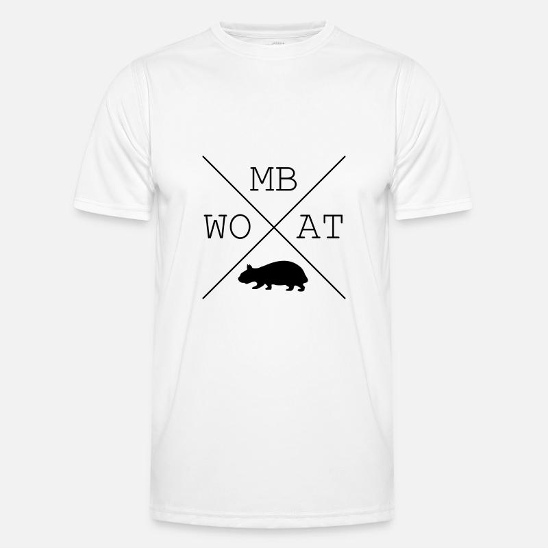 Wombat Australien Männer Funktions-T-Shirt