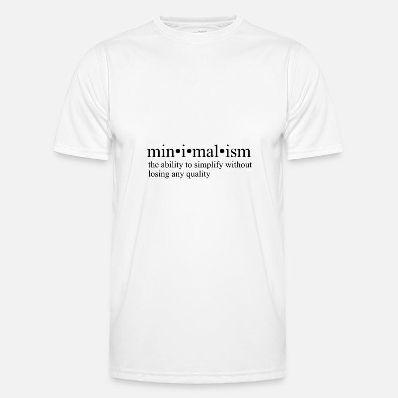 Minimalismus Männer Funktions-T-Shirt