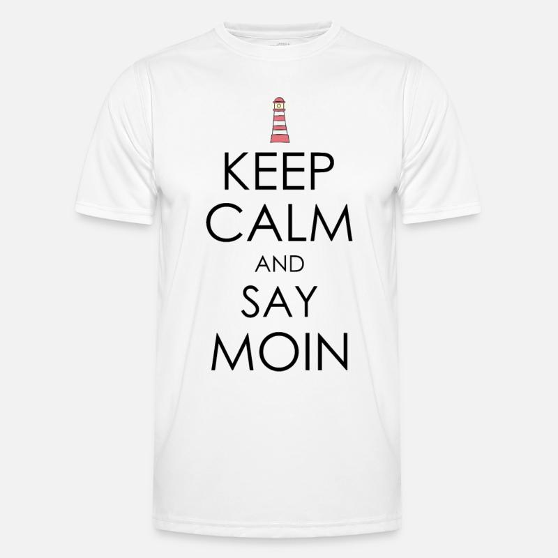 Keep Calm and say moin Men's Functional T-Shirt