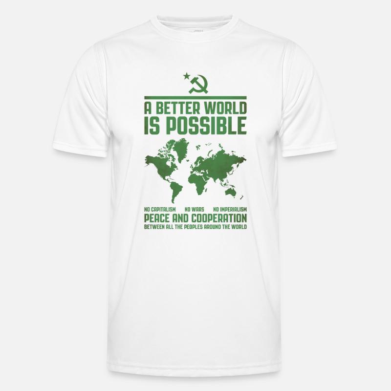 A Better World 2 - Men's Functional T-Shirt - white