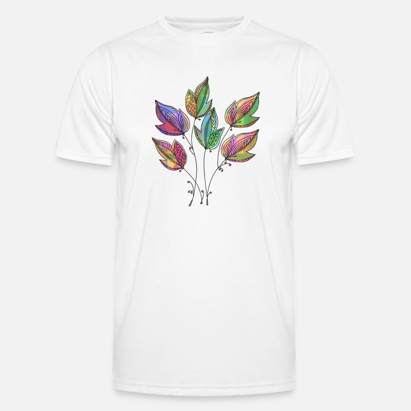 Feuilles T-shirt sport Homme
