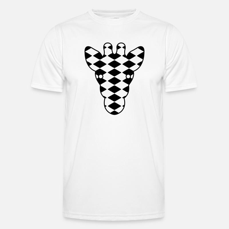 Giraffe Männer Funktions-T-Shirt