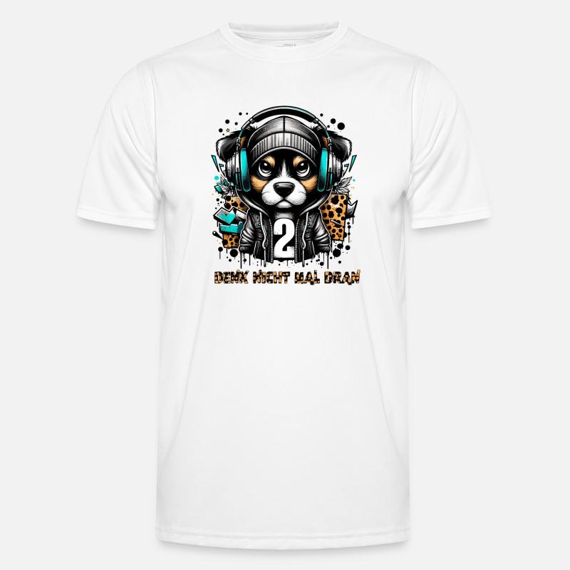 DON'T EVEN THINK ABOUT IT - Men's Functional T-Shirt - white