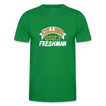 Classe de première année de l’université de 2023 Vie sur le campus - T-shirt sport Homme - vert - Devant - AI Model Male 178 dark (178cm)