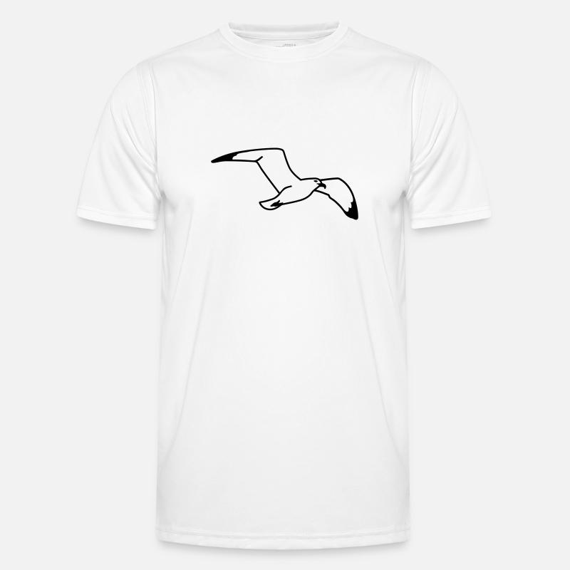 Sølvmåge - Funktions-T-shirt herr - vit