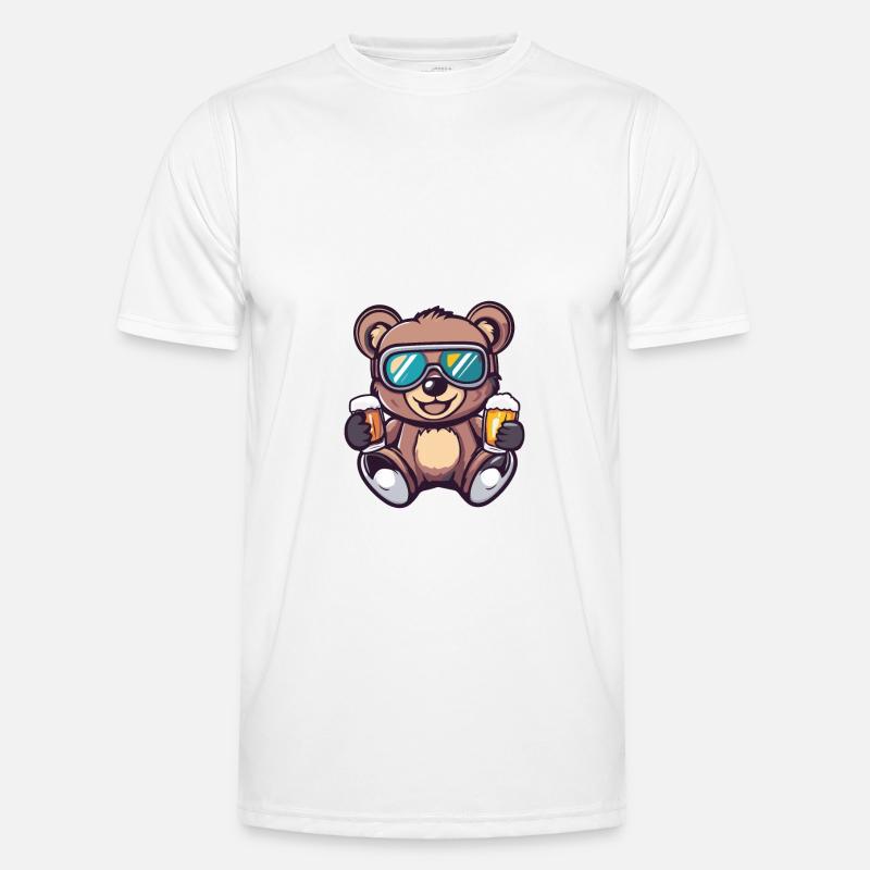 Bär Ski Bier Männer Funktions-T-Shirt