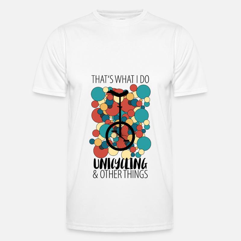 Einrad Einradfahrer Einradfahrerin Männer Funktions-T-Shirt