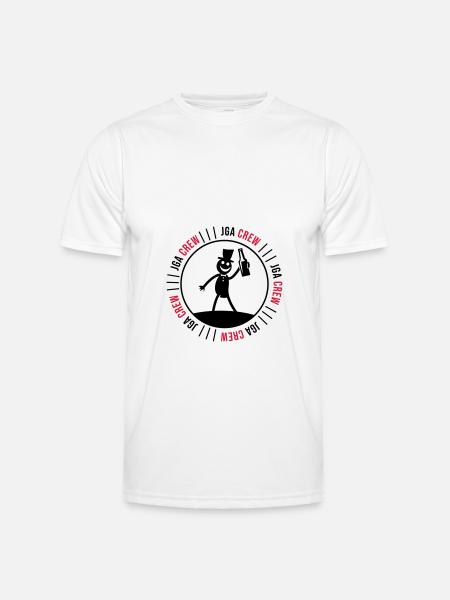 Junggesellen Abschied Crew - Männer Funktions-T-Shirt - Weiß