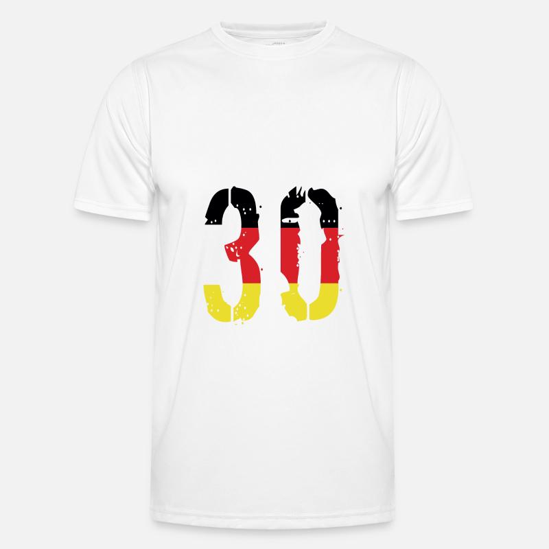 30 Number Germany Jersey - Men's Functional T-Shirt - white