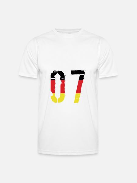 7 Number Germany Jersey - Men's Functional T-Shirt - white