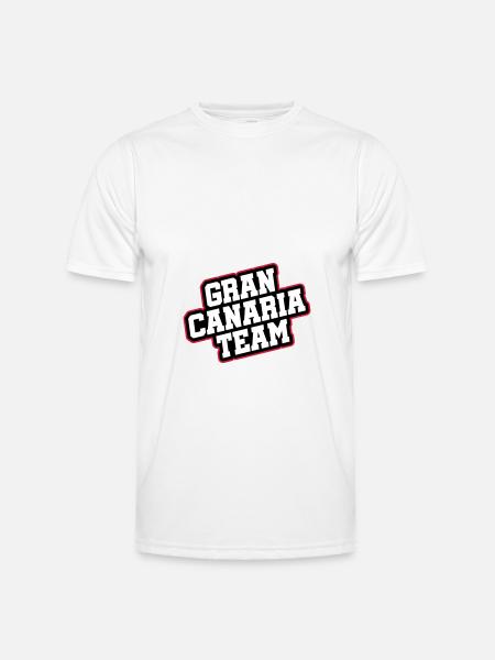 Gran Canaria Team - Männer Funktions-T-Shirt - Weiß